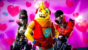 Chilling In The Battle Royale With Cute Fortnite! Wallpaper
