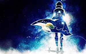 Chilling On The Beach With My Cool Anime Character Wallpaper
