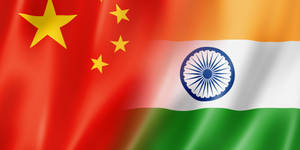 China And India Flag Wallpaper