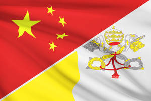 China And Vatican Flag Wallpaper