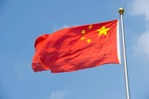 China Flag At Day Wallpaper