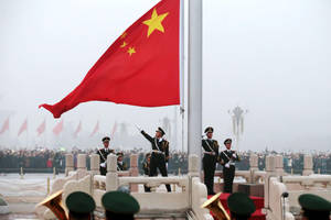 China Flag Military Salute Wallpaper