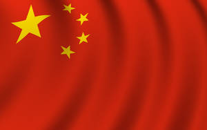 China Flag Ripples Wallpaper