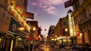 Chinatown At Dusk Wallpaper