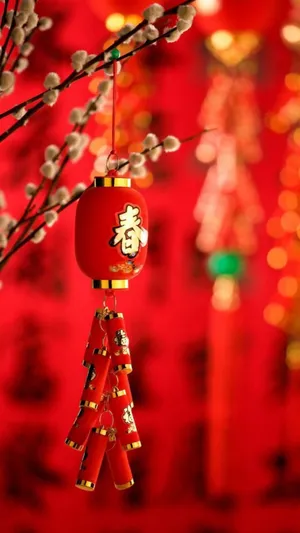 Chinese New Year Dangling Iphone Wallpaper