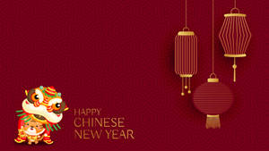 Chinese New Year Tiger Mascot Wallpaper