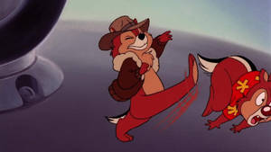 Chip And Dale Ready For Another Adventure In Rescue Rangers Wallpaper