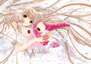 Chobits Chi With Her Dolls Wallpaper