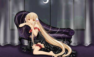 Chobits Freya At Couch Wallpaper