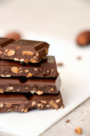 Chocolate Bars With Nuts Wallpaper