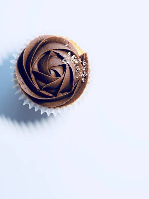 Chocolate Swirl Cupcake Wallpaper