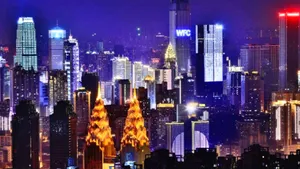 Chongqing China Megacity Buildings Wallpaper