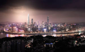 Chongqing China Nightview Wallpaper