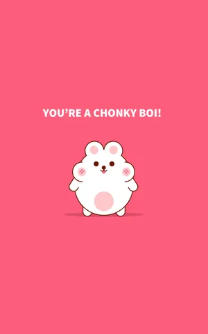 Chonky Hamster Meme Vector Wallpaper