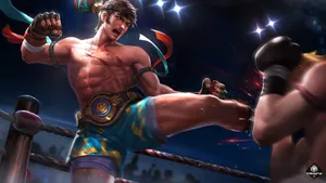 Chou Mobile Legends Powerful Attack Wallpaper