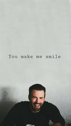 Chris Evans You Make Me Smile Wallpaper
