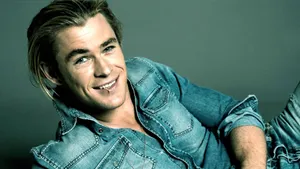 Chris Hemsworth In Denim Outfit Wallpaper