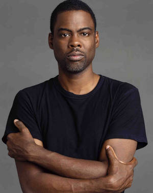 Chris Rock In Black Tee Wallpaper