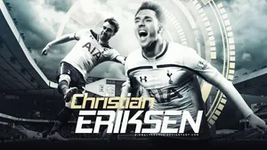 Christian Eriksen Black And White Fanart Wallpaper