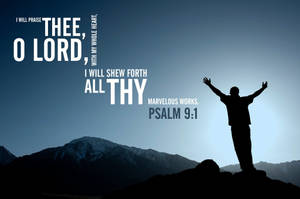 Christian Praises Psalm Wallpaper