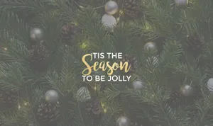 Christmas Aesthetic Computer Season To Be Jolly Wallpaper