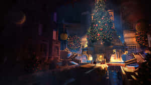 Christmas At Hogwarts Big Wallpaper