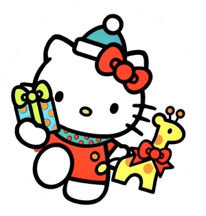 Christmas Cartoon Hello Kitty Pfp Wallpaper