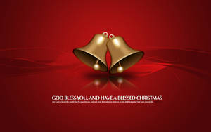 Christmas Charm With Blessed Bells Wallpaper