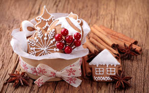 Christmas Cinnamon Cookie Wallpaper