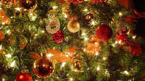Christmas Desktop Wreath Wallpaper