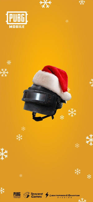 Christmas Helmet Pubg Logo Wallpaper