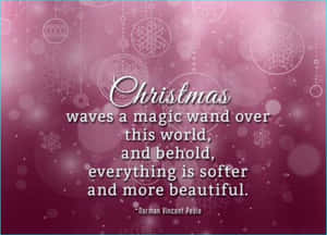 Christmas Quote Violet Wallpaper
