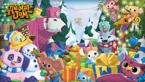 Christmas Season In Animal Jam Wallpaper