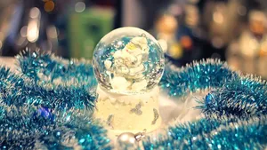 Christmas Snow Globe Magic Wallpaper