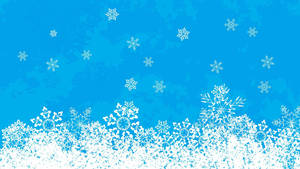Christmas Themed Bright Snowflakes Art Wallpaper
