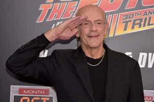 Christopher Lloyd Salutingat Event Wallpaper