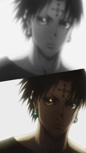 Chrollo Lucilfer Split Collage Wallpaper