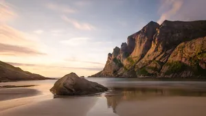 Chrome Landscape Poster Wallpaper