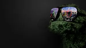 Chrome Oscar The Grouch Wallpaper