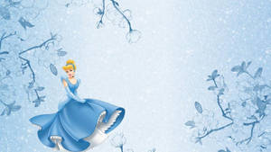 Cinderella Floral Background Wallpaper