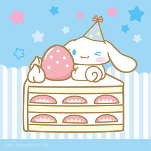 Cinnamoroll Strawberry Cake Wallpaper