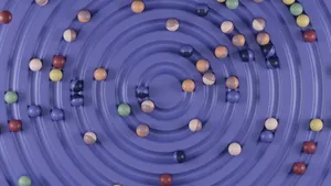 Circle Marble In Swirl Wallpaper