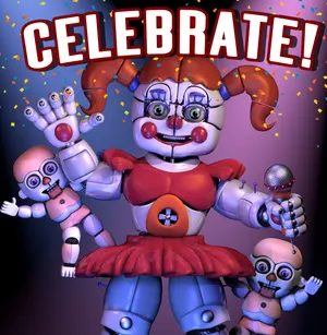 Circus Baby Celebration Wallpaper