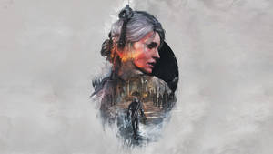 Ciri Layout Poster The Witcher 3 Wallpaper
