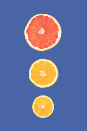 Citrus Fruit Slices Vertical Wallpaper