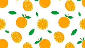 Citrus Pattern Background Wallpaper