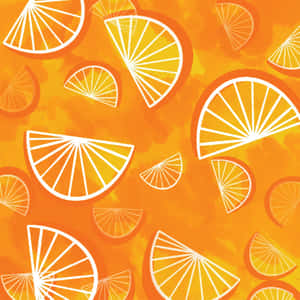 Citrus Slices Pattern Background Wallpaper