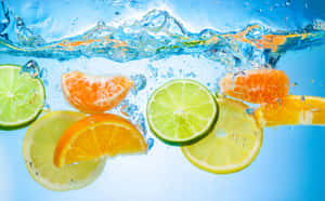 Citrus Splash Water Freshness.jpg Wallpaper