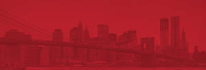 City Background In Red Overlay Wallpaper