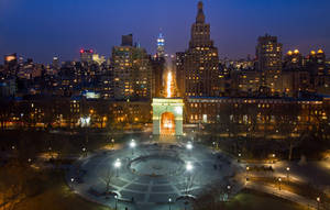 City Lights In Greenwich Ct Wallpaper